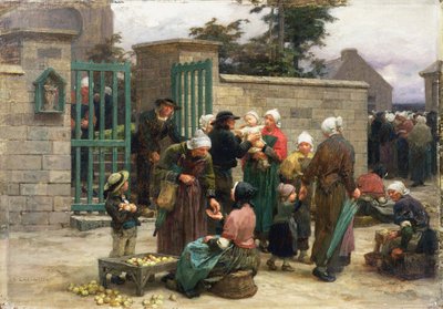 Opvang van vondelingen door Leon Augustin Lhermitte
